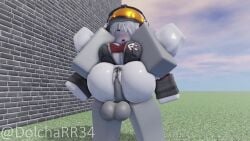 1boy 1girls animated builderman builderwoman construction_helmet dolcha female from_behind fucked_silly full_nelson high_resolution highres male pubic_hair roblox robloxian sex tagme vaginal_penetration video