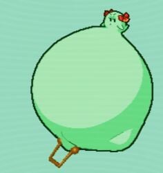 animated animated_gif boo_(mario) cyanu gif gold_(metal) hyper hyper_pregnancy lady_bow mario_(series) navel navel_piercing pregnant pregnant_belly pregnant_female tagme vore vore_belly