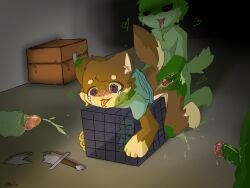 absurd_res assimilation blue_clothing bodily_fluids brown_body canid canine canis clothed clothing colored_cum corruption cum cum_in_ass cum_inside forced fur genital_fluids genitals green_body green_cum group handjob heart_eyes heart_symbol hi_res infection male male/male mammal melee_weapon microsoft mind_break minecraft mojang n00bt1m penile penis purple_eyes raised_clothing rape red_eyes saliva sex spawner steve_(minecraft) sword tears tongue tongue_out transformation undead unusual_bodily_fluids unusual_cum unusual_genital_fluids weapon wolf xbox_game_studios zombie zombification