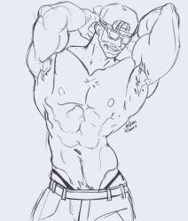 1boy 1guy 1male 1man armpit_fetish armpit_hair armpits armpits_fetish athletic athletic_male bara barazoku baseball_cap beard beard_stubble exposed_armpits exposed_thong exposed_underwear flexing flexing_bicep flexing_biceps g-string grand_theft_auto grand_theft_auto_vi happy_trail jason_(gta) jason_duval jason_duval_(gta_vi) male male_focus male_only monochrome muscles muscular muscular_male pecs pectorals posing posing_for_the_viewer rockstar_games shirtless shirtless_(male) shirtless_male shorts solo solo_male sunglasses sunglasses_on_head thombrownie thong thong_exposed toned toned_arms toned_belly toned_body toned_male toned_stomach topless topless_male