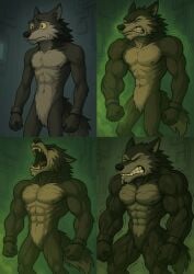 abs ai anthro athletic athletic_body comic experiment furry muscle_growth muscle_growth_sequence muscular muscular_abs muscular_anthro muscular_furry pecs pecs_growth ripped_muscles steroids test_subject toned_body toned_stomach veiny_muscles