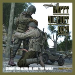 army blowjob cum cumshot exhibitionism gay gay_male gay_sex medal_of_honor_airborne military oral oral_sex outdoors soldier soldiers tommys_eagle_hq uniform ww2