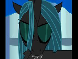 animated anon changeling equine fellatio female friendship_is_magic hooves horse mammal my_little_pony oral oral_sex penis queen_chrysalis_(mlp) sex smooth_skin tiarawhy