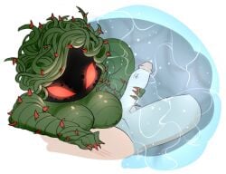 1boy 1girls female female_focus male plants_vs_zombies straight tagme taihen_(artist) tangle_kelp_(pvz) unseen_male_face