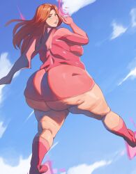 1girls ass bamboo_ale female female_only huge_ass standing