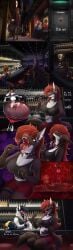 absurd_res alcohol allsonwa anthro bar beverage bone bones_in_stomach breasts canid canine canis clothed clothing collar container crop_top cup detailed_background drinking_glass extreme_size_difference featureless_breasts female fox fully_inside glass glass_container glass_cup group hi_res inside_mouth inside_stomach internal macro male mammal micro mouse murid murine nervous night open_mouth password rear_view rodent sharp_teeth shirt sitting sitting_on_another size_difference solo_focus speakeasy standing teeth topwear unwilling_prey vore walking wine wine_glass wolf