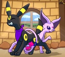 absurd_res accessory animal_genitalia animal_penis bodily_fluids canine_genitalia canine_penis clenched_teeth closed_eyes clothing cum desperation digital_media_(artwork) dripping duo edging eeveelution erection espeon everstone_guild female feral feral_on_feral fur furgonomics gau_(artist) gau_(pokesona) generation_2_pokemon genital_fluids genitals glowing_rings hi_res imminent_orgasm kerchief knot knotted_penis leaking_precum lyka_(gau) male male/female mammal masturbation neckerchief neckwear nintendo open_mouth orgasm_control orgasm_denial overstimulation penile penile_masturbation penis pokemon pokemon_(species) pokemon_mystery_dungeon precum precum_drip psychic_energy psychic_masturbation psychic_powers psychic_stimulation ribbons spike_chunsoft story story_at_source story_in_description tail tail_accessory tail_fetish tail_masturbation tail_play tail_ribbon teeth telekinesis tongue umbreon