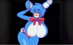 alternate_breast_size android animatronic anthro big_breasts blue_body blue_fur blue_hair blue_skin bow bowtie breasts breasts_bigger_than_head bunny_ears bunny_girl bunny_tail bunnygirl camera camera_view cleavage deviantart deviantart_link ear edit edited featureless_breasts five_nights_at_freddy's five_nights_in_anime fnaf fnia freckles freckles_on_face furry gameplay_mechanics gigantic_breasts green_eyes huge_breasts hyper hyper_breasts mairusu-paua massive_breasts no_nipples open_mouth pose posing rabbit rabbit_girl red_panties red_thong ribbon robot robot_girl robot_humanoid seductive solo teasing thick_thighs thighs thong toy_bonnie_(fnaf) toy_bonnie_(fnia) transparent_background white_body white_fur white_skin wink winking winking_at_viewer
