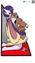 absurd_res and fanarf female femboy futa_on_femboy futa_on_male futanari generation_4_pokemon hi_res intersex intersex/male invalid_tag lopunny male nintendo onemonday original_character pokemon pokemon_(species) prunella sex trans_(lore) xdiegosilvax