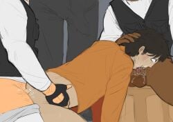 confinement_(lord_bung) connor_cornwall gay gay_sex peonyy scp scp_foundation scp_guard spitroast