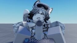 34goondyr blowjob furry roblox robloxian snow_leopard tactical_gear tagme video