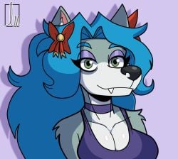 big_breasts breasts cleavage female furry harriet_(harry_amoros) huge_breasts imerkovich