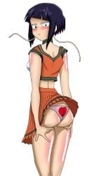 ass ass ass_squeeze boku_no_hero_academia cheerleader cheerleader_costume cheerleader_outfit cheerleader_uniform hero jiro_kyoka jirou_kyouka kyoka_jiro kyouka_jirou my_hero_academia ograniczony panties tomboy