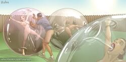 1boys 2d 3girls bondage erenisch illustration legal_slavery naked nude slave slavegirl zorbing