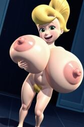 ai_generated blonde_hair breasts cindy_vortex female gigantic_breasts hairy_armpits jimmy_neutron_boy_genius nickelodeon nicktoons nude ponytail pubic_hair tensor_art
