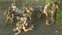 anal anal_sex army blowjob doggy_style exhibitionism frottage gay gay_male gay_sex group group_sex medal_of_honor_airborne military missionary_position oral oral_sex orgy outdoors soldier soldiers tommys_eagle_hq uniform ww2
