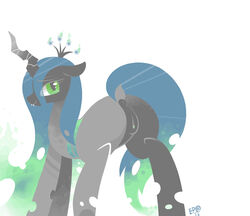 anus ass braddo changeling equine friendship_is_magic grin my_little_pony presenting pussy queen_chrysalis_(mlp) smooth_skin