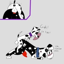 101_dalmatian_street 101_dalmatians 1:1 anal anal_sex animal_genitalia animal_penis balls bent_legs black_body black_nose canid canine canine_penis canis collar colossalstars d-pad_(whitewolf20xx) dalmatian disney domestic_dog doug_(101_dalmatians) duo feral fur furry_only gay genitals hi_res male male/male male_only male_penetrated male_penetrating male_penetrating_male mammal no_humans penetration penis sex spots spotted_body spotted_fur tight_fit white_body white_fur yaoi