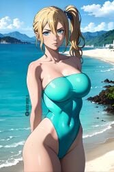 ai_generated beach big_breasts bikini hayasaka_ai kaguya-sama_wa_kokurasetai_~tensai-tachi_no_renai_zunousen~ nerdworld97 swimsuit waifu