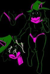 1boy anthro balls black_background black_body black_fur caprine circular_glasses closed_eyes colored_line_art cum cum_in_mouth cum_on_face cum_on_glasses cum_on_tongue deltarune deltarune_chapter_1 eyes femboy feminine_male fluffy furry gay girly glasses goat green_clothing hat horns legs male male/male male_only nkwaru no_background offscreen_character offscreen_male open_mouth penis penis_in_panties penis_out penis_under_clothes pink_horns pink_panties pink_scarf pink_underwear ralsei ralsei_with_black_fur scarf solo solo_femboy solo_male thighs tongue tongue_out underwear unseen_character wizard_hat