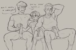 brother/brother cousin cousins duck_deans erection mutual_masturbation teenager yaoi younger_male