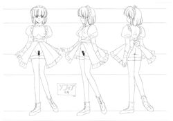 1girls ass breasts breasts_out censored character_sheet clothed clothing exposed_ass exposed_breasts exposed_pussy female female_only front_innocent maid maid_headdress maid_uniform medium_breasts model_sheet monochrome mostly_nude navel nipples nude official_art open_clothes perky_breasts pubes pubes_exposed pubic_hair pussy short_hair showgirl_skirt sketch sofia_(front_innocent) solo stockings thighhighs urushihara_satoshi young