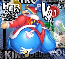 1boy angry ass big_ass big_butt bubble_ass bubble_butt chubby chubby_male dialogue disembodied_hand disembodied_hands el_booki fat fat_man furry furry_only grabbing grabbing_ass huge_ass huge_butt king_dedede kirby_(series) looking_back male male_only overweight overweight_male penguin solo solo_male spanking sweat sweaty_ass text underwear