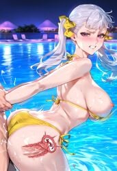 1girls ai_generated big_breasts big_penis bikini black_clover blush breasts chocopizza cum cum_in_pussy cum_inside doggy_style hi_res huge_breasts huge_cock large_breasts looking_at_viewer micro_bikini noelle_silva penis pov purple_eyes sex shiny_skin silver_hair skimpy sweat twintails vaginal_penetration wet wet_skin womb x-ray