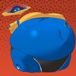 belly_button big_belly big_breasts blueberry_inflation inflation nuumatic persona sadayo_kawakami spherical_inflation sunken_head sunken_limbs teacher underwear wardrobe_malfunction wide_hips