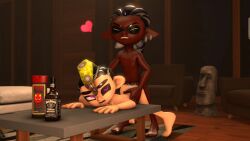 2boys abuse anal_sex big_penis bitch cum_in_ass dark-skinned_male dark_skin femboy gay grabbing_ass inkling izzy_(qzoboy) light-skinned_male male_only octoling qzoboy splatoon splatoon_2 splatoon_3 yaoi