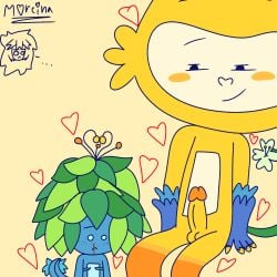 2016_rio_olympics 2boys :) ambiguous_species anthro before_sex beta_design cuntboy flora_fauna flower_in_tail fodase furry heart hybrid intersex leaf_hair moreina_star nosebleed oba_(mascot) olympics penis que self_upload tail tapioca_(mascot) tom_(mascot) tom_(mascot)(beta) vinicius_(mascot) vinicius_(mascot)(beta) watermark what wtf yellow_fur