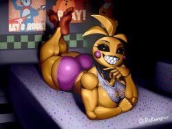 2d anthro five_nights_at_freddy's rakoongrey tagme toy_chica_(fnaf)