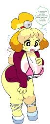 1girls animal_crossing anthro areolae big_breasts big_thighs black_eyes breasts busty canine cassettedream dialogue dream-cassette female female_only heels huge_breasts huge_thighs isabelle_(animal_crossing) large_breasts large_thighs nervous nintendo nipples platform_heels shoes skimpy skimpy_clothes solo sweat tail talking_to_viewer text thick thick_hips thick_thighs transparent_background voluptuous voluptuous_female white_hair wide_hips yellow_fur yellow_hair