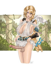 1futa 2d 2d_(artwork) architecture areola arm_guards armlet artist_signature balls belt blonde_futa blonde_hair blonde_hair_blue_eyes blonde_hair_futa blue_eyes breasts busty butcher20 cleavage cum cum_drip digital_drawing_(artwork) digital_media_(artwork) dress eyeliner eyeshadow futa_milf futa_only futanari garden gauntlets greco-roman_architecture human human_only intersex large_breasts large_penis light-skinned_futanari light_skin lipstick long_hair long_penis looking_at_viewer makeup milf nipples outfit parted_lips patrick_butcher penis pin_up pinup precum see-through see-through_dress solo solo_futa sophitia_alexandra soul_calibur testicles veiny_penis very_long_hair video_game_character video_game_franchise voluptuous