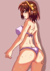 back_view banagherlinks bikini suzumiya_haruhi suzumiya_haruhi_no_yuuutsu