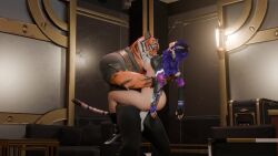 3d 3d_animation animated artemis artemis_(fortnite) boobs boots closed_eyes defeat defeated defeated_heroine fingerless_gloves fortnite fucked fucked_into_submission fucked_senseless holding oscar_(fortnite) purple_hair rape raped raped_by_enemy raped_by_monster stand_and_carry_position standing standing_sex tagme unconscious video