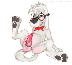 20th_century_fox 20th_century_studios animal_genitalia balls bow_tie canine canine_penis dreamworks erection eyewear furry furry_only glasses green_eyes jay_ward_productions knot male male_only mammal mr._peabody mr._peabody_and_sherman penis plain_background qwertydragon rocky_and_bullwinkle solo