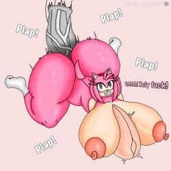 amy_rose anal anal_sex anthro anthro_on_anthro anus_ass bubble_ass bubble_butt butt_crack cute dildo dildo_in_ass focus furry futanari giant_futanari huge_ass huge_breasts huge_butt huge_cock hyper_ass hyper_breasts hyper_butt hyper_genitalia hyper_penis laying_down laying_on_stomach massive_ass massive_breasts massive_thighs naked pain penetrated penetration pierced_nipples piercing sonic_(series) sonic_the_hedgehog_(series) stomach stomach_bulge thick thick_ass thick_legs thick_thighs toes toes_scrunch