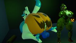 3d_(artwork) animatronic animatronic_female big_breasts cum_in_pussy cum_inside cumming cumming_while_penetrating female female_on_top five_nights_at_freddy's fox huge_ass huge_balls huge_breasts hyper_ass male/female phantom_chica pumpkin source_filmmaker tyranfox tyranfox_(artist)