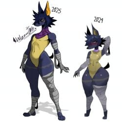 anubian_jackal cartoonwizzard femboy furry khissa_(cartoonwizzard) oc original_character pharaoh_hound piercings