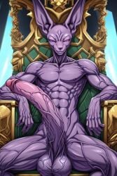 abs ai_generated anthro balls beerus big_balls big_penis cat_humanoid cock cocky69 dragon_ball_super erect_penis erection excessive_size god_of_destruction hard_cock hyper_penis long_penis male_only muscles muscular muscular_anthro muscular_male pecs pectorals penis purple_skin testicles veins veiny veiny_arms veiny_legs veiny_penis veiny_testicles