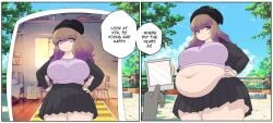 1girls ass bbw before_and_after female female_only huge_ass huge_belly human overweight overweight_female sequence time_skip transformation vanjun weight_gain weight_gain_sequence wide_hips