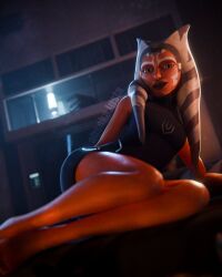 1girls 2025 3d 3d_(artwork) ahsoka_tano ahsokainsta airress3d_(3d-modeller) alien alien_girl alien_humanoid athletic athletic_female bed bed_sheet bedroom blender blue_eyes clone_wars face_markings facial_markings female female_focus female_only hi_res highres lekku lekku_(anatomy) on_bed orange_body orange_skin pose posing seductive seductive_pose star_wars the_clone_wars:_season_seven togruta watermark