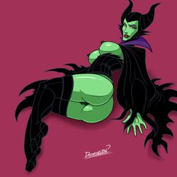 1girls anus areola ass breasts dat_ass disney disney_villains doomington erect_nipples fat_mons female green_skin huge_nipples labia large_nipples lips looking_at_viewer maleficent medium_breasts nipples perky_breasts pose puffy_areola pussy red_lipstick sideboob simple_background skin_tight sleeping_beauty_(1959_film) smile solo thick thick_lips thighhighs yellow_sclera