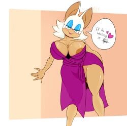 1girls anthro areola areola_slip ass bat bathrobe big_breasts big_butt breasts brown_areola bubble clothed clothing curvy_figure drunk drunk_bubble female green_eyes hi_res huge_breasts huge_butt looking_at_viewer makeup mammal milkdeliveryguy robe rouge_the_bat sega solo sonic_(series) sonic_the_hedgehog_(series) speech_bubble substance_intoxication voluptuous white_hair