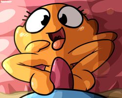 cute darwin_watterson foot_fetish footjob gay gumball_watterson incest male penis pokehidden the_amazing_world_of_gumball tongue tongue_out