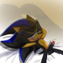 balls blue_eyes blush dick evil evil_smile excited fan_character hedgehog_humanoid male_only penis seductive_look seelkadoom sexy sexy_pose smile sonic_(series) sonic_the_hedgehog sonic_the_hedgehog_(series) testicles villain