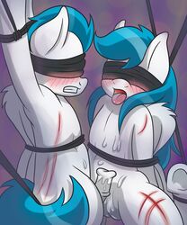 blindfold blood blue_hair blush bondage bound cum duo equine female forced friendship_is_magic hair icariusunlimited incest lightning_blitz_(oc) long_hair male mammal my_little_pony open_mouth orgasm original_character pegasus penis pussy sibling spark_(oc) suspension twins whipped wings