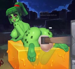 anthro creeper_(minecraft) fuck_machine lovelycraft minecraft monster_girl non-human tagme vaginal_penetration video