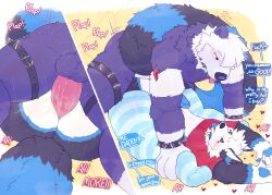 absurd_res anal anal_sex anthro bear blue_body blue_fur blue_pawpads bodily_fluids canid canine canis cum cum_in_ass cum_inside digitigrade domestic_cat domestic_dog duo felid feline felis fluffy fluffy_tail fox fur genital_fluids grey_body grey_fur hi_res husky hybrid jhonny_(otherpolanda) long_tail male male/male male_penetrated male_penetrating male_penetrating_male mammal nirutsu_blueberry nordic_sled_dog otherpolanda pawpads penetration procyonid purple_body purple_fur raccoon ringtail_(disambiguation) sex spitz tail whiskers white_body white_fur wolf